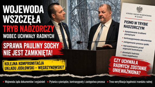 Wojewoda weryfikuje uchwałę ws. Pauliny Sochy