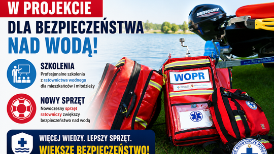 WOPR z Tomaszowa w projekcie dla bezpieczeństwa nad wodą. Będą szkolenia i nowy sprzęt