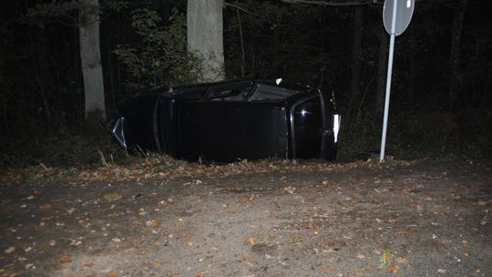 Wpadł w poślizg
