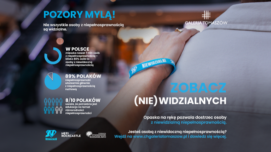 Wsparcie dla osób z niewidocznymi niepełnosprawnościami w Galerii Tomaszów