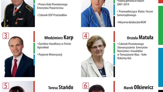 Wszyscy Razem do Rady Powiatu Tomaszowskiego - okręg numer 5