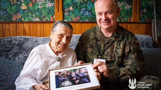 Wyjątkowe spotkanie z por. Barbarą Mazurkiewicz w dniu jej 101. urodzin