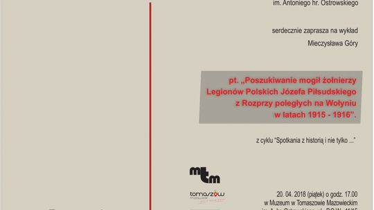 Wykład Mieczysława Góry w Muzeum im. A. hr. Ostrowskiego