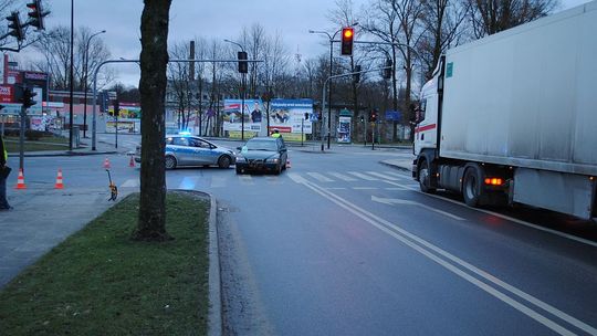 Wypadek drogowy - piesza w szpitalu