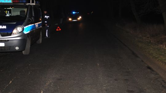 Wypadek drogowy - pieszy w szpitalu