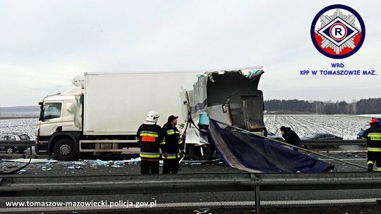 Wypadek na S8, węzeł Czerniewice
