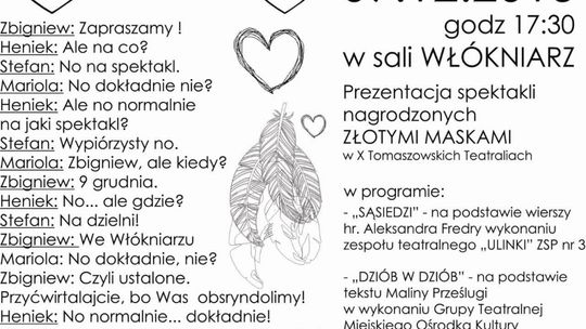 X TOMASZOWSKIE TEATRALIA - SUPLEMENT Z PIERNIKIEM W TLE