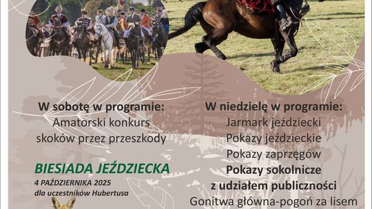 XXVI Ogólnopolski Spalski Hubertus Jeździecki. Dwa dni koni, tradycji i rodzinnych atrakcji