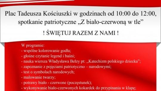 Z biało-czerwoną w tle