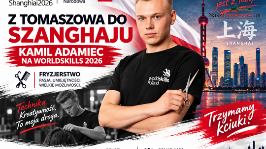 Z Tomaszowa do Szanghaju. Kamil Adamiec reprezentuje Polskę na WorldSkills 2026
