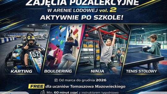 Zajęcia pozalekcyjne wracają do Areny Lodowej. Tomaszowscy uczniowie znów aktywnie po lekcjach