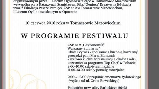 Zapraszamy na Festiwal Kultury Żydowskiej