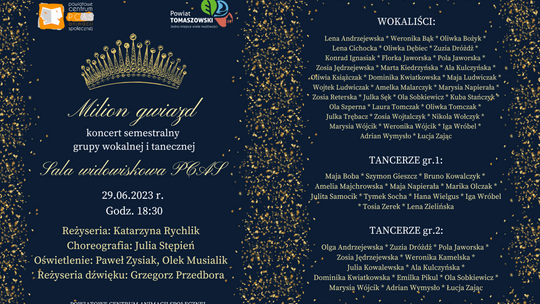 Zapraszamy na koncert semestralny „Milion gwiazd”