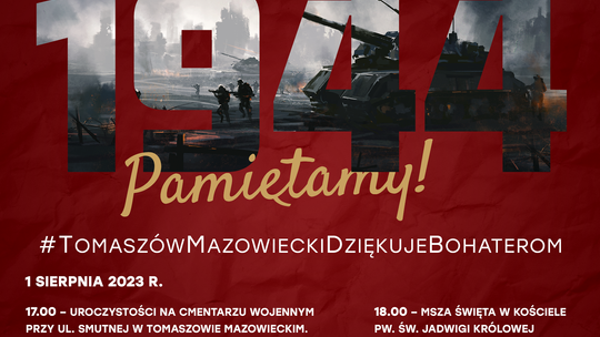 Zapraszamy na obchody 79. rocznicy wybuchu Powstania Warszawskiego
