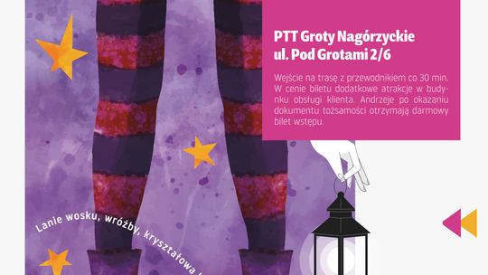 Zapraszamy na pełne magii Andrzejki w PTT Groty Nagórzyckie