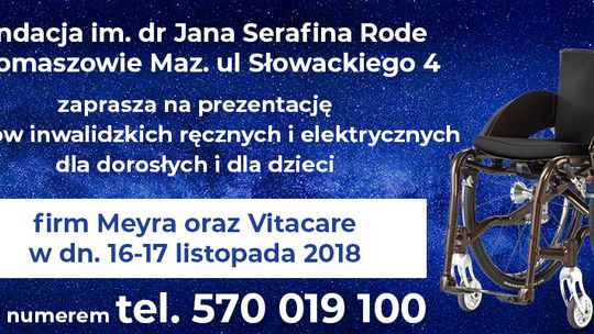 Zapraszamy na prezentację wózków inwalidzkich