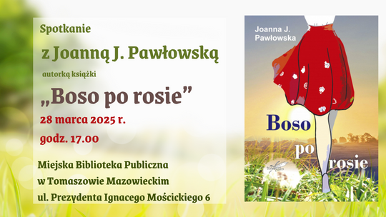 Zapraszamy na spotkanie autorskie z Joanną J. Pawłowską