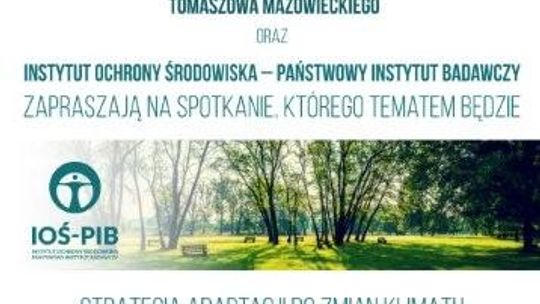 Zapraszamy na spotkanie dot. zmian w klimacie