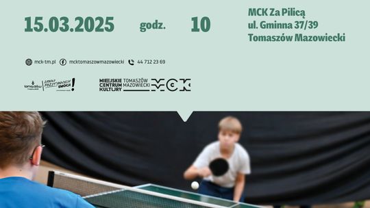 Zapraszamy na Turniej Tenisa Stołowego „Secik”
