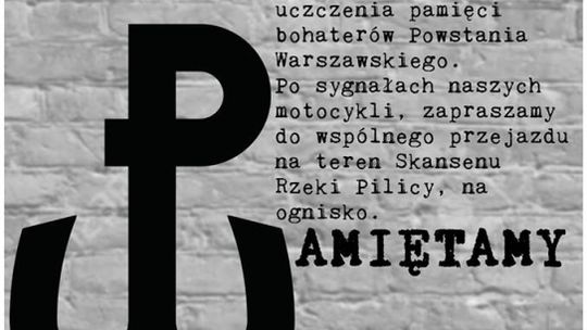 Zaproszenie do uczczenia pamięci bohaterów Powstania Warszawskiego