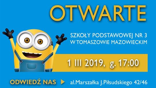 Zaproszenie na dni otwarte w Szkole Podstawowej nr 3