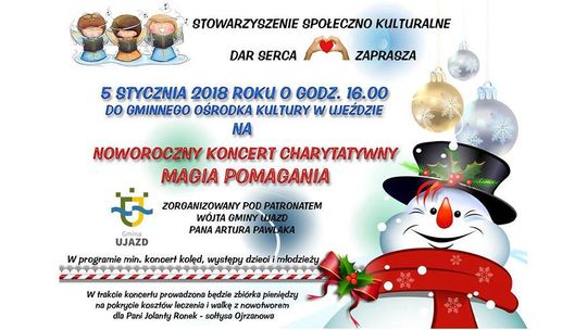 Zaproszenie na koncert charytatywny w GOK-u w Ujeździe