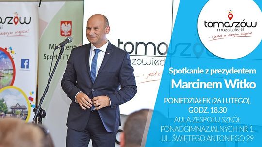 Zaproszenie na spotkanie z prezydentem Tomaszowa Mazowieckiego, Marcinem Witko