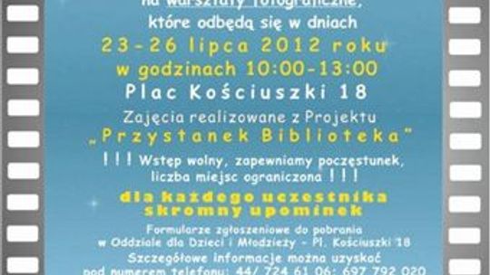 Zaproszenie na warsztaty fotograficzne