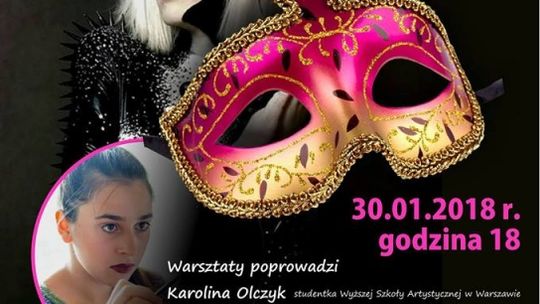 Zaproszenie na warsztaty tworzenia masek karnawałowych