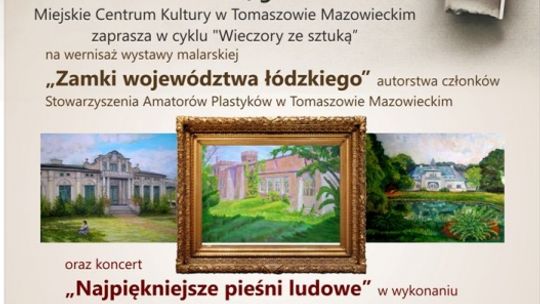 Zaproszenie na "Wieczory ze sztuką" w Miejskim Centrum Kultury, filia DOK