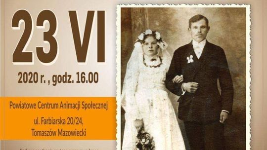 Zaproszenie na wystawę „Obrzędowość rodzinna w powiecie tomaszowskim” autorstwa Michała Pająka