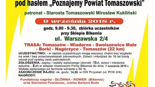 Zaproszenie na XV Rodzinny Rajd Rowerowy