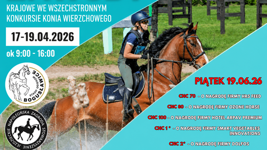 Zawody krajowe w WKKW w Bogusławicach. Sportowe emocje i atrakcje dla całych rodzin