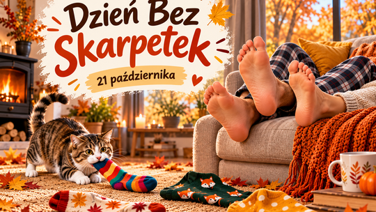 Zdejmujemy skarpetki. Oficjalnie! 21 października obchodzimy Dzień Bez Skarpetek