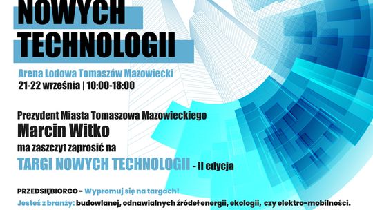 Zgłoś swoją firmę na Targi Nowych Technologii w Arenie