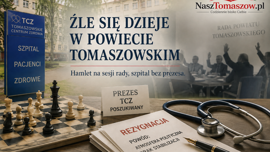 Źle się dzieje w powiecie tomaszowskim. Hamlet na sesji, szpital bez prezesa