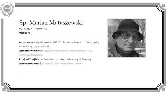 Zmarł Marian Matuszewski