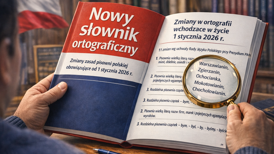 Zmiany zasad pisowni polskiej obowiązujące od 1 stycznia 2026 r.