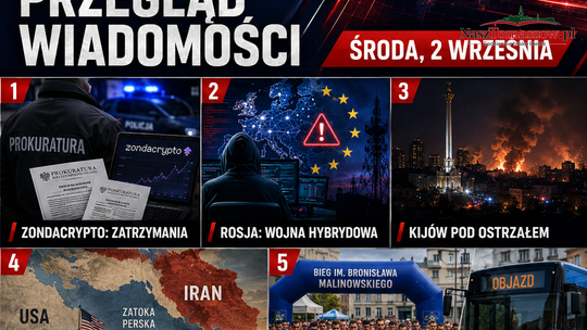 Zondacrypto: kolejne zatrzymania. Sikorski o wojnie hybrydowej, Łódź w dymie i zmiany w Tomaszowie