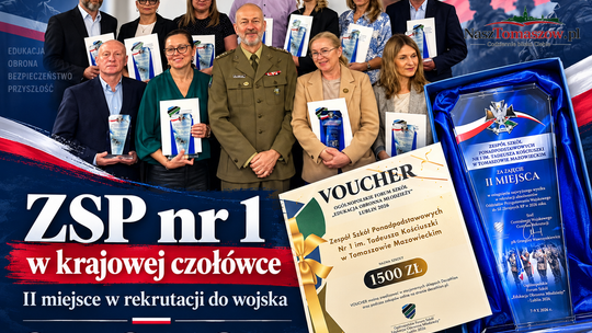 ZSP nr 1 z Tomaszowa w krajowej czołówce. II miejsce w rekrutacji do wojska
