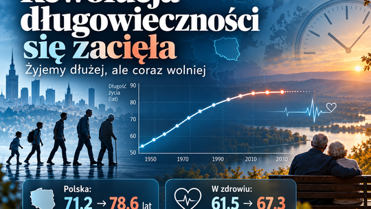 Żyjemy dłużej, ale coraz wolniej. Rewolucja długowieczności wyhamowała