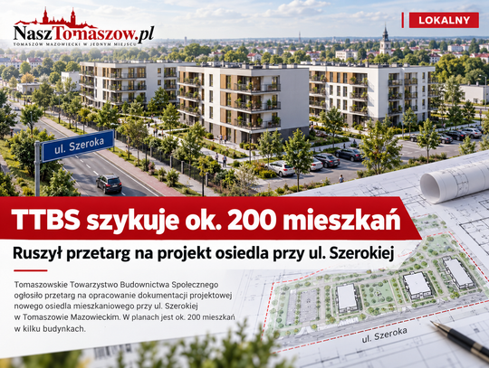 1–3 budynki i około 200 mieszkań. TTBS szykuje dużą inwestycję przy Szerokiej