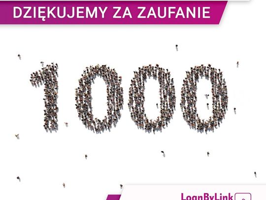 1000 aktywnych partnerów LoanByLink - Proste Raty