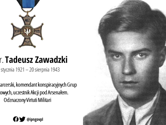105 lat temu urodził się harcmistrz, ppor. AK Tadeusz Zawadzki „Zośka”