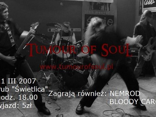 11 marca odbędzie się koncert zespołu Tumour Of Soul