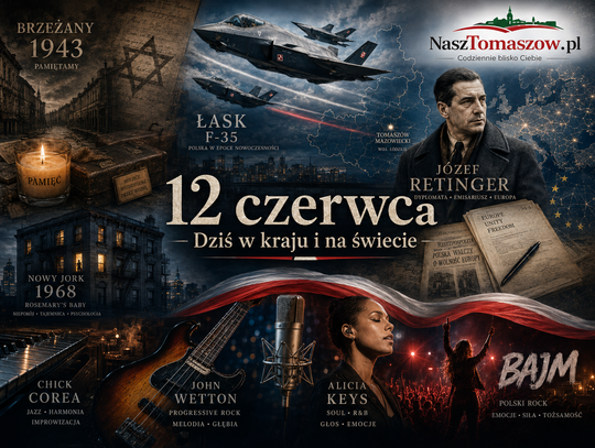 12 czerwca: pamięć Brzeżan, tajne misje Retingera, F-35 nad Polską i muzyka, która nie zna granic