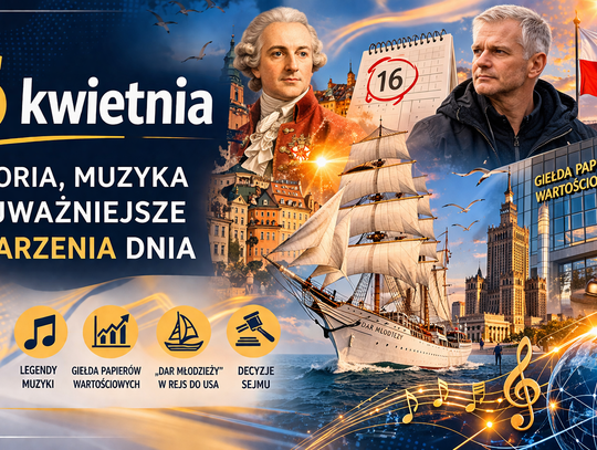 16 kwietnia: od pierwszego prezydenta Warszawy po decyzje, które zmienią przyszłość Polski 16 kwietnia: od pierwszego prezydenta Warszawy po decyzje, które zmienią przyszłość Polski