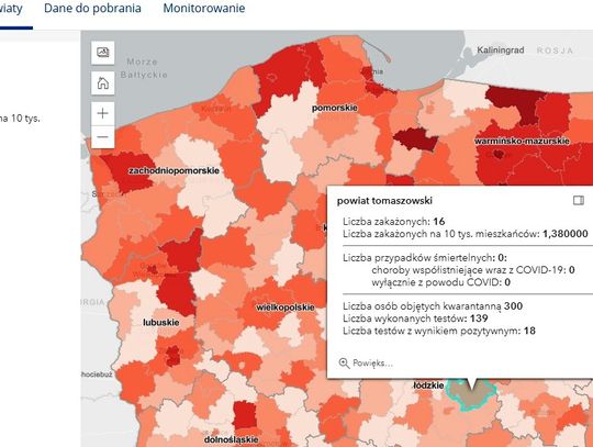 16 nowych przypadków. 300 osób na kwarantannie