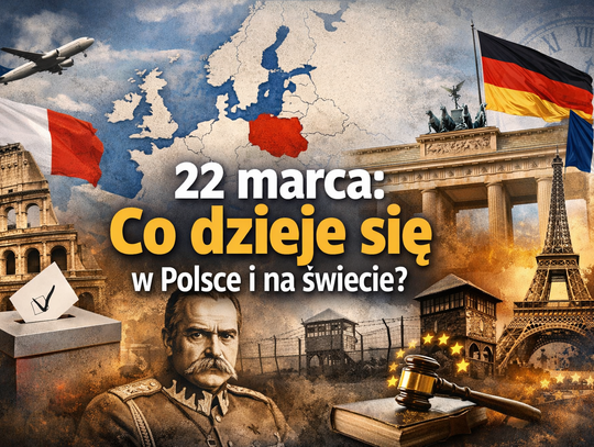22 marca – najważniejsze wydarzenia w Polsce i na świecie. Kalendarium, polityka, historia 22 marca – najważniejsze wydarzenia w Polsce i na świecie. Kalendarium, polityka, historia