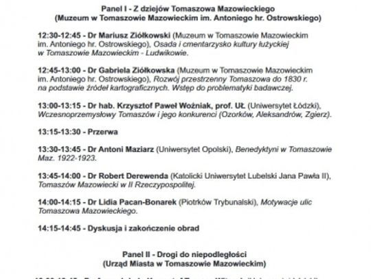230 lat istnienia Tomaszowa Mazowieckiego. Muzeum zaprasza na konferencję